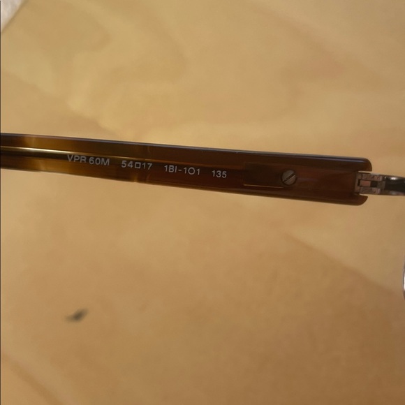 Authentic Prada Lenses Rectangular Eyeglasses Adjustable Leopard - Picture 5 of 9